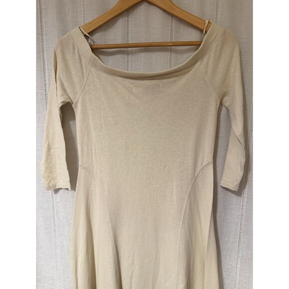 NEW free people beach maxi dress Small Long Sleeve Cream Ivory Boho Cali y2k - Picture 11 of 16